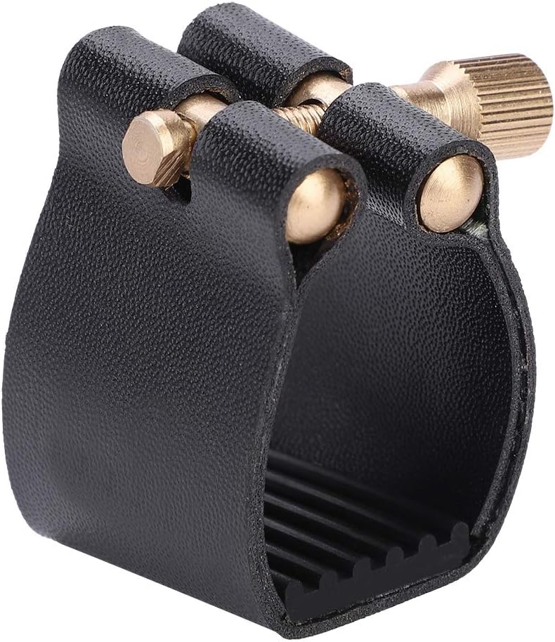 Milltrip Tenor Saxophone Ligature - PU Ligature Fastener with Plastic for Tenor Sax Saxphone Mouthpiece - Image 1